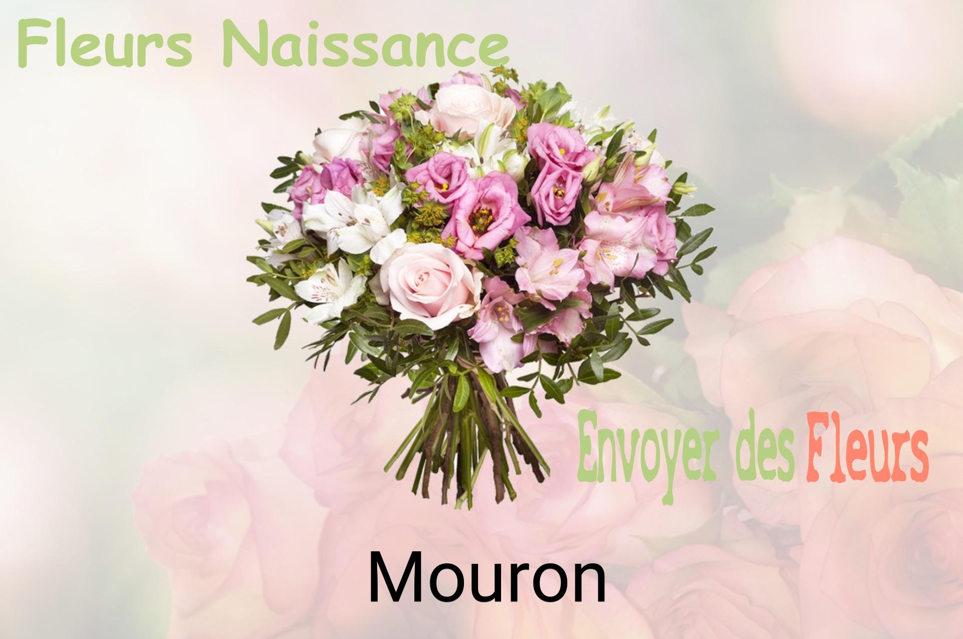 Bouquet de fleurs de naissance livré à Mouron